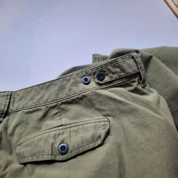 Madewell Cargo Pants Womens 16W Olive Low Slung Slouch Straight Utility Military - Picture 6 of 13